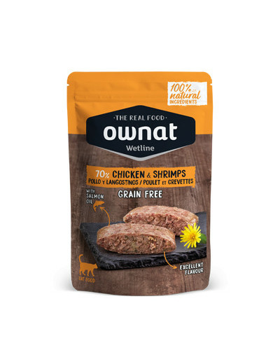 OWNAT WETLINE, Poulet & Crevettes - 85g