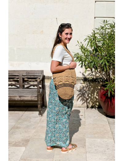 sac a main Jolie Julie en raphia tressé main