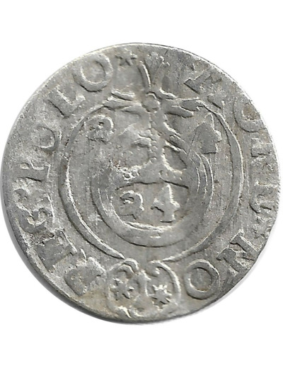 POLOGNE - SIGISMUND III 3 POLKER argent 1624 0gr86 TB