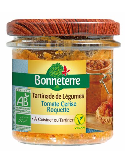 Tartinade Tomate cerise et Roquette Bio-135g-Bonneterre