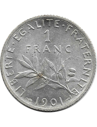 FRANCE 1 FRANC SEMEUSE 1901 SUP-