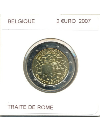 BELGIQUE 2007 2 EURO TRAITE DE ROME SUP-