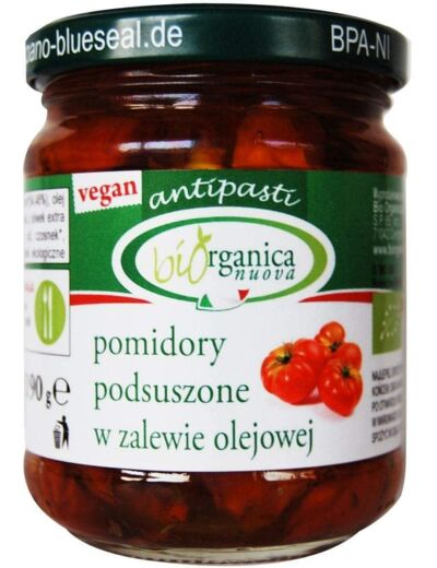 TOMATES DEMI-SECHEES HUIL TOURNESOL 190G Bio Gustiamo