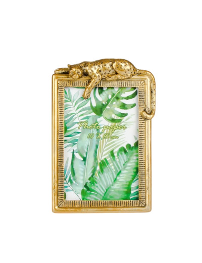 Cadre léopard doré