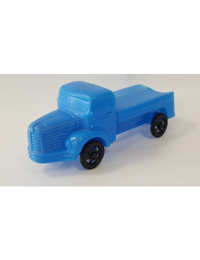 JOUET CAMION BLEU PLASTIQUE SOUPLE SANS BOITE