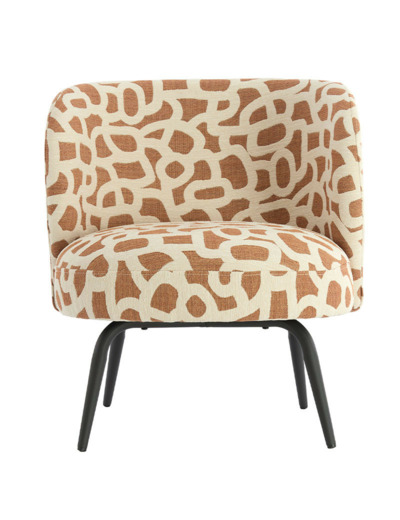 Fauteuil crapaud tissu DIEYDA 68x67x72cm