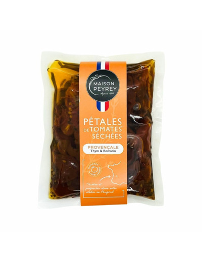 Pétales de tomates® séchées « Provençale » – Maison Peyrey (sachet 200 g)