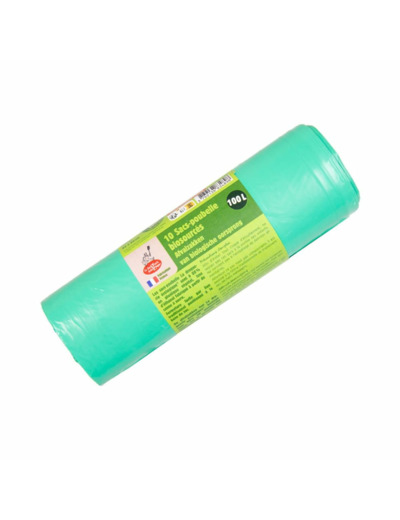 Sacs poubelle ecologiques 100L (10) La Droguerie Ecologique