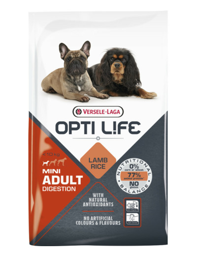 Croquettes OPTI LIFE Mini Adult Digestion - 2,5KG