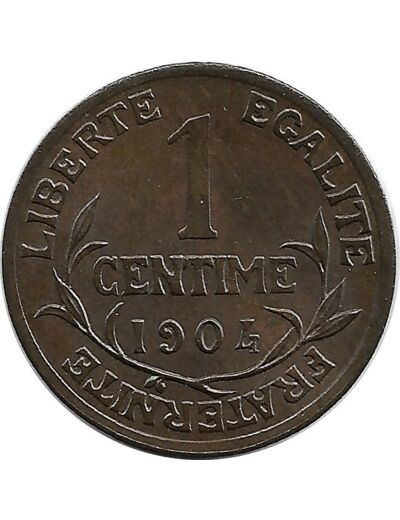 FRANCE 1 CENTIME DUPUIS 1904 SUP