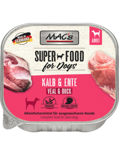 MAC'S Chien, Veau & Canard - 150G