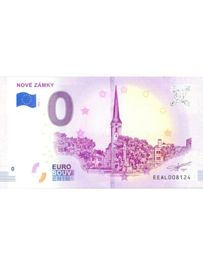 SLOVAQUIE 2018-1 NOVE ZAMKY BILLET SOUVENIR 0 EURO TOURISTIQUE NEUF