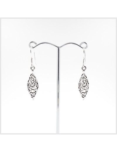 Boucles d'oreilles en argent massif