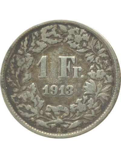 SUISSE 1 FRANC 1913 B TB