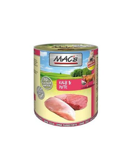 MAC's Veau & Dinde pour chat - 2 formats