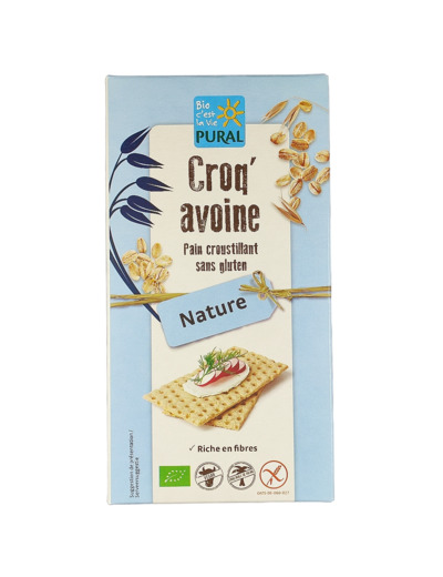 Croque Avoine Nature Sans Gluten Bio 160g