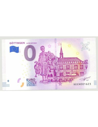 ALLEMAGNE 2018- 1 GOTTINGEN BILLET SOUVENIR 0EURO TOURISTIQUE  NEUF