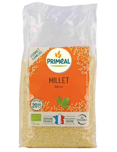 Millet décortiqué Bio Français-500g-Priméal