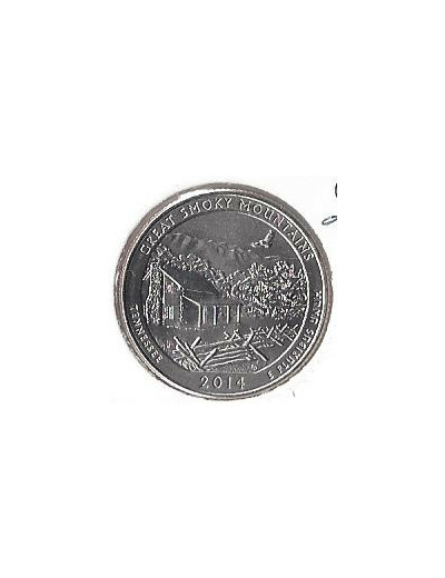 AMERIQUE (U.S.A) 1/4 DOLLAR 2014 P GREAT .S.MOUNTAINS SUP-