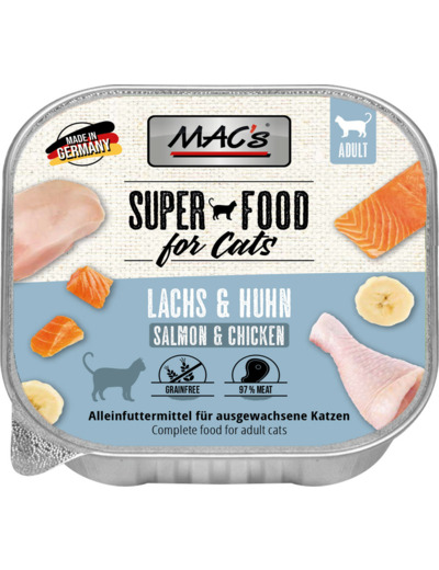 MAC'S Raffineur, saveur Saumon & Volaille pour chat - 100g