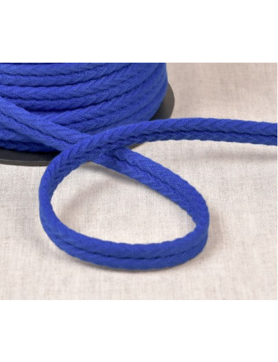 Double passepoil chevron 550 Bleu roi C24 10mm 100% coton le mètre