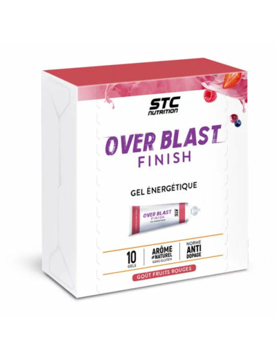 Gels énergétiques-OVER BLAST Finish-10x25g-STC