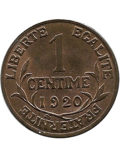 FRANCE 1 CENTIME DUPUIS 1920 SUP