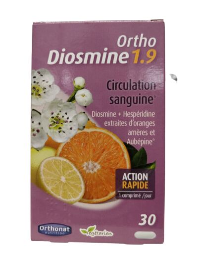 Ortho diosmine 1.9-circulation sanguine-30 comprimés-Orthonat