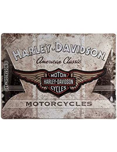 Plaque métal Harley Davidson American Classic - 30 x 40 cm.