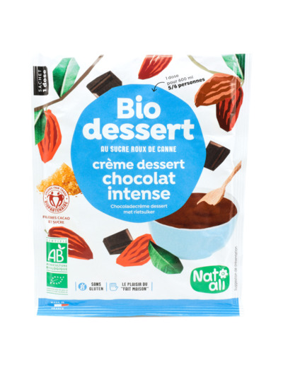 Bio Dessert Crème Chocolat Intense Bio 60g