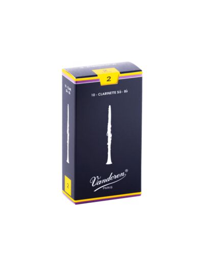 Boîte de 10 anches de clarinette force 2 Vandoren