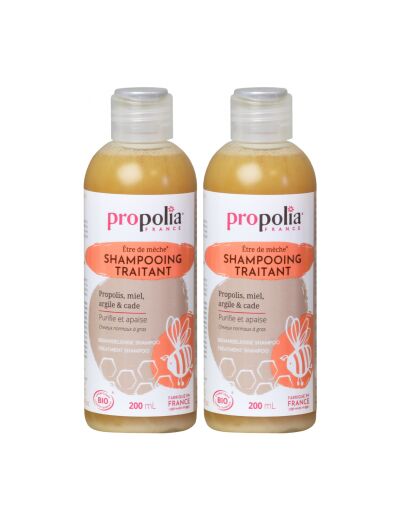 Lot de 2 shampoing traitant Propolis miel argile cade 2 x 200ml