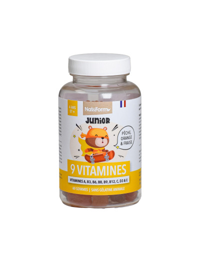 9 Vitamines Junior+ 60 oursons