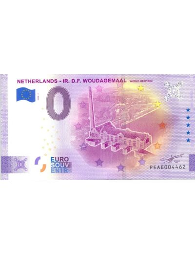 PAYS BAS 2020-2 IR D.F WOUDAGEMAAL VERSION ANNIVERSAIRE BILLET 0 EURO NEUF