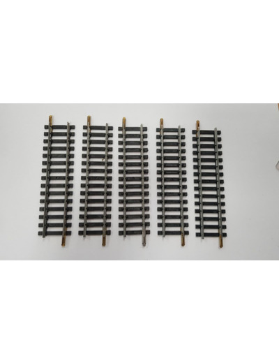 JOUEF HO LOT DE 5 RAILS DROITS 15 TRAVERSES 475/2