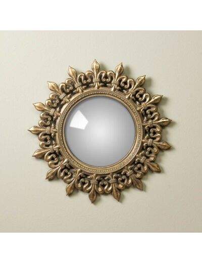 Miroir convexe soleil antique 35cm