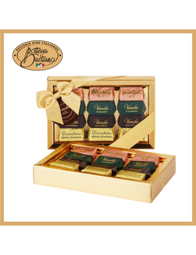 Boite dorée avec giandujotti 110g