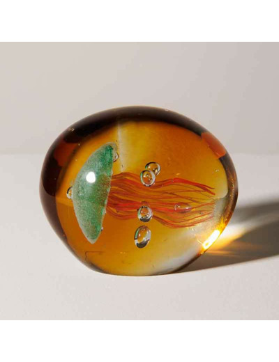 Sulfure tropicale méduse allongée 8x11x7cm