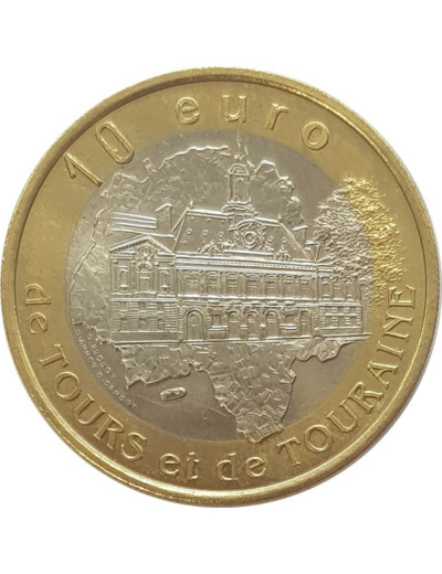 37 INDRE ET LOIRE 10 EURO DE TOURS ET DE TOURAINE TOURS DU 11 OCT. 11 NOV 1997