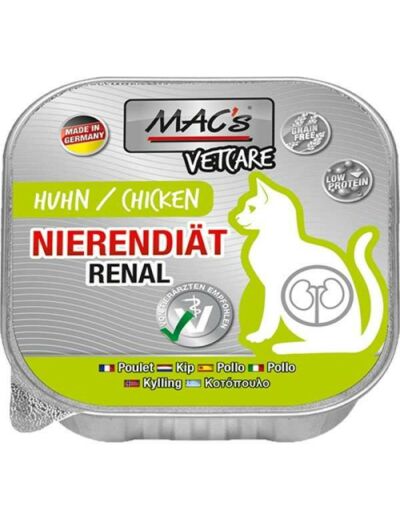 MAC'S Vetcare Renal Poulet pour chat - 100 g