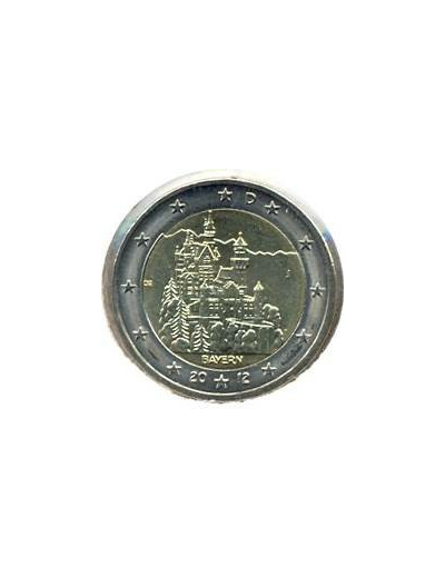 ALLEMAGNE 2012 J 2 EURO COMMEMORATIVE BAYERN SUP