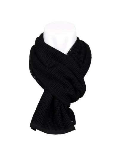 Écharpe filet noir militaire et tactique pour camouflage outdoor