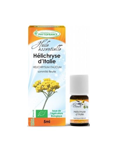 Huile essentielle Helichryse italienne BIO Bosnie Herzégovine 5ml