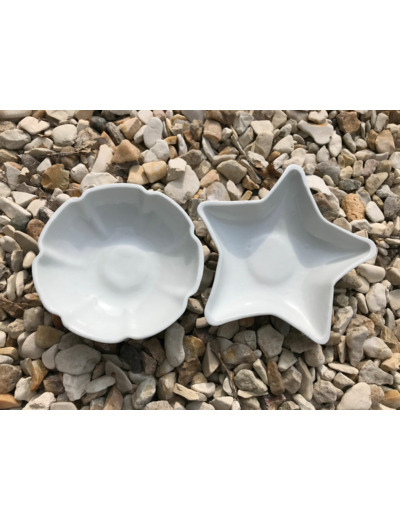 Lot de 2 coupelles en porcelaine