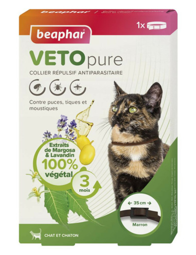 Collier répulsif VETOpure antiparasitaire chat et chaton