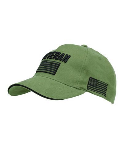Casquette baseball vétéran brodée 100% coton