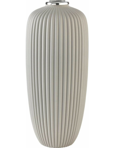 VASE EN VERRE COSTE L.20cm H.45cm