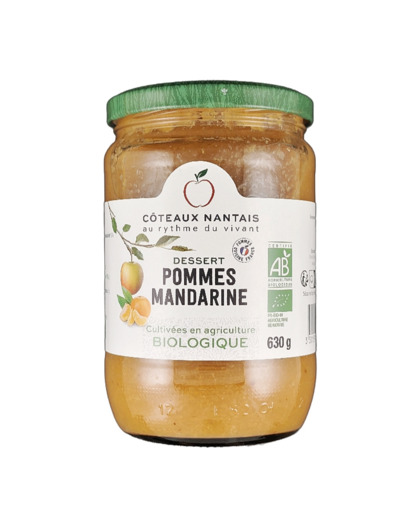Compote de Pommes Mandarine 630g bio