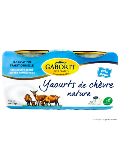 Yaourts de Chèvre Natures Bio 4x125g