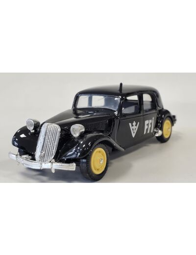 CITROEN TRACTION 15 SIX FFI NOIR SOLIDO 1/43 AVEC BOITE